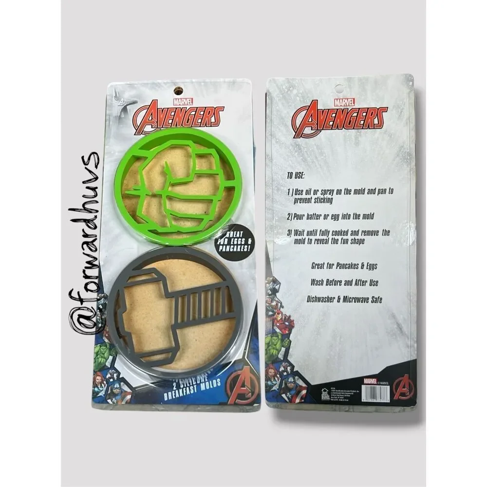 Marvel Avengers Silicone Breakfast Molds – Hulk Fist & Thor’s Hammer – 2 Pack